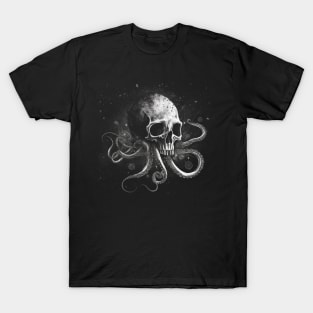 Cthulhu's Legacy - Vintage Skull Heat with Tentacles T-Shirt